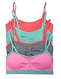 Caramel Cantina Big Girls 4 Pack Cinch Comfort Bra with Removable Pads