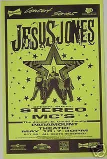 Jesus Jones Stereo MCs colorado Concert Poster