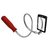 HARDK Flexible Inspection Mirror Lighted - 360 Swivel for Extra Viewing Dead Angle, Line of Sight Obstacle Area