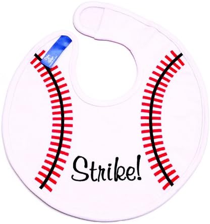 Dibs on Bibs Baseball Baby Bib
