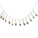 Ling's moment 6 FT Gold Dipped Feather Garland Banner for Bohemian Wedding Party Bridal Baby Shower Teepee Decorations, Boho Decor Home Bedroom Wall Decor