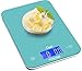 Ozeri Touch II Digital Kitchen Scale with Microban Antimicrobial Product Protection, 18 lb, Teal Blue