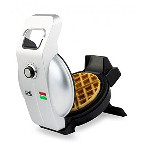Kalorik Easy Pour Waffle Maker, WM 43981 SS, Mess & Stress Free GIA Award Winning Waffle Iron, Measuring Cup Included, Stainless