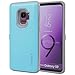 Galaxy S9, SKINU [Galaxy S9 Wallet Case] Galaxy S9 Charger Dual Layer Hidden Credit [S9 Card Case] Holder ID Slot Card Case with Inner USB Type C Adapter and Mirror for Galaxy S9 (2018) - Teal