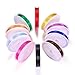 PandaHall Elite 10 Rolls 0.8mm Crystal Stretch Polyester Threads Beading String Cord 10m per Roll 10 Colors for Bracelets Necklace Jewelry Making