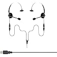 Project Telecom USB-A & USB-C, 2 Users, Monaural Noise Cancelling, Headset Splitter Training Supervising Coaching Bundle - Compatible with Microsoft Teams, Zoom, Cisco Webex, VoIP Softphone Apps