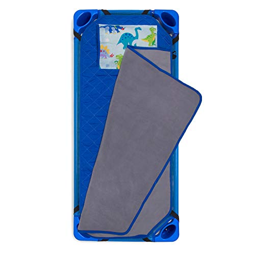 image for Wildkin All-in-One Modern Nap Mat with Pillow for Toddler Boys and Gir