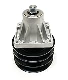 MTD Cub Cadet Yard Machine Spindle Assembly with Double Pulley - Compatible Spindle 618-0594 618-0596 618-0431 618-0241, 918-0594 918-0596 918-0431 918-0241 918-0596D