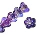 Czech Glass Beads Flower Beadcaps 6x4.5mm 'Coated Ultraviolet' (50)
