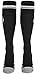 Kunto Fitness Graduated Compression Socks for Men and Women (Large, Black)