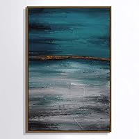 Framed Canvas Wall Art Abstract Texture Canvas Prints Home Artwork Decoration for Living Room,Bedroom - 16x24 inches