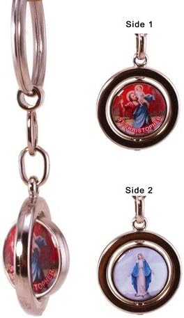 Keychain w/ Miraculous Medal/St. Christopher