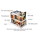 DIY Wooden Miniature Dollhouse Kit with Doll & Music, Mini House Woodcraft Construction Kit-3D Wooden Puzzle-Model Building Set DIY Cabin Wooden Villa Gift for Christmas Holiday Birthday