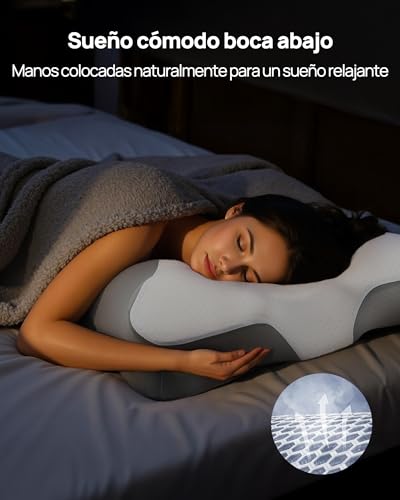 Feagar Cervical and Neck Pillow – Ergonomic Memory Foam Cervical Pillows for Sleeping, Cervical Support and Neck Comfort Pillow for Night Rest