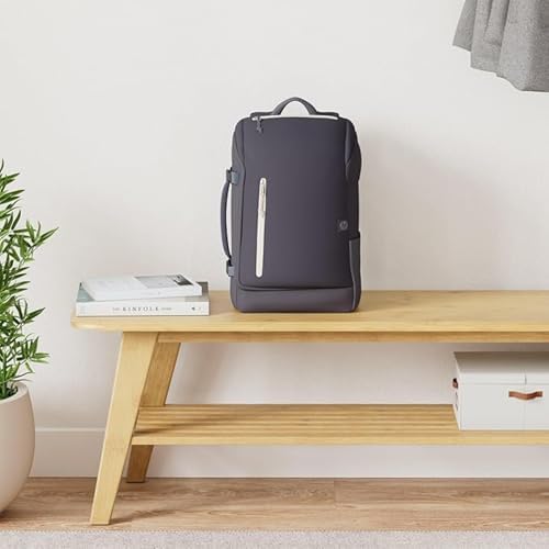 Travel Mochila para Portatiles de hasta 15,6" (Capacidad 25L, Ampliable hasta 30 L, Impermeable, Ergonómica, Bolsillo con Bloqueo RFID, Cremalleras con Cierre) Color Azul Oscuro