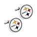 Aminco NFL Cut Out Logo Cuff Link, Silver
