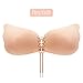 Strapless Self Adhesive Bra, Push Up Invisible Silicone Bras with Drawstring