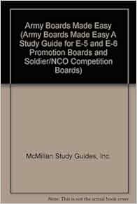 Army Boards Made Easy Army Boards Made Easy A Study Guide