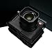 Gariz Black Label Genuine Leather BL-LCQBK Half Case for Leica Q Type 116, Black