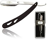 Gibson Premium Straight Razor With 10 Replacement Blades (Black)
