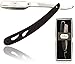Gibson Premium Straight Razor With 10 Replacement Blades (Black)