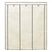 SONGMICS Portable Clothes Closet, Non-Woven Fabric Wardrobe with 2 Hanging Rods, 9 Storage Shelves, Storage Organizer, Beige URYG12M