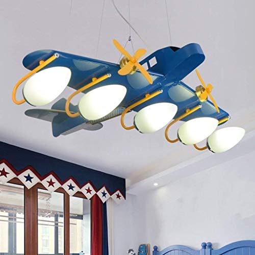 HhGold Transport Machine Lustre Personal Plane Children Bedroom Lustre Boy Led Flashlight Light Cartoon (Color: White) (Color : Warm White)