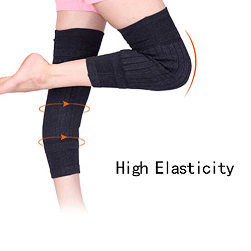 ieasysexy Unisex Winter Leg Warmers Thermal Compression Knees Sleeves Knee Brace Protector Pads Long Socks for Men and Women