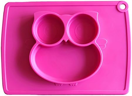 KoEiAsd Premium Silicone Suction Placemat,One-Piece Baby Plate for Babies Toddlers and Kids , Baby Table Place Mat for Toddlers,BPA-Free FDA Approved Strong Suction Plates for Toddlersr11x7.8x0.9Inch