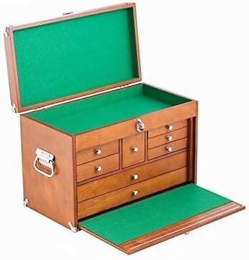 Amazon Com Chest Toolbox Drawer Tool Lock Wooden Storage 8 Pull
