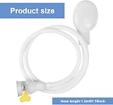 MVPACKEEY Pet Shower Head Hose 1.3m White Secure Clamp Portable Dog Bath view 2