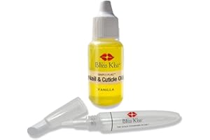 Bliss Kiss Simply Pure Dropper with Refillable Cuticle Squeeze Pen Kit (Vanilla, Single Pen)