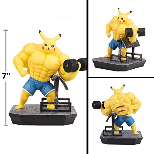 Anime Actions Figures Buff Pikachu Figure Statues Figurine MANGYI GK