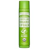 Dr. Bronner's Magic Soaps Organic Lip Balm, Lemon Lime, 0.15 Ounce