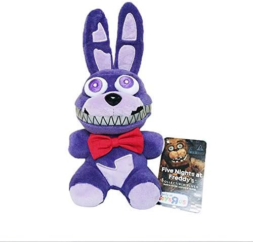 hhh Movies & TV 18cm Five Nights at Freddy's 4 FNAF Nightmare Bonnie Rabbit Plush Toys Soft Stuffed Animals Toys Doll for Kids Gifts 1 PCs