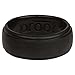 Proof Men's Silicone Wedding Ring Protects Your Hands & Proves Your Commitment with Unique, Sleek Design for Your Active Lifestyle (Black, 12)