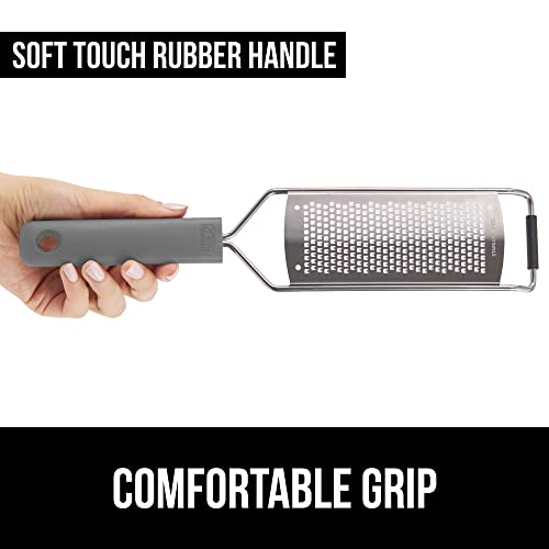 Gorilla Grip Sharp Stainless Steel Zester, Citrus Lemon, Ginger and