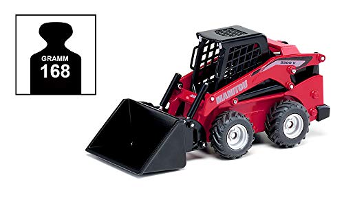 siku 3049, Manitou 3300V Kompaktlader, 1:32, Metall/Kunststoff, Rot, Viele Funktionen, Kombinierbar mit siku Modellen im gleichen Maßstab – Bild 6
