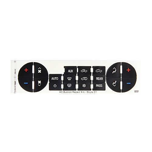 Fontic A/C Dash Button Repair Kit for GM (General Motors, Tahoe, Suburban, Avalanche, Silverado, Yukon, Denali, Acadia, Sierra, Saturn Outlook, Buick Enclave SUV Trucks)