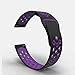 B-Great 20mm Quick Release Breathable Watch Band Compatible with Samsung Galaxy Watch (42mm) Garmin Vivoactive 3 Music Garmin Forerunner 645/Music Ticwatch C2/E Amazfit Bip Smartwatch (Black/Purple)