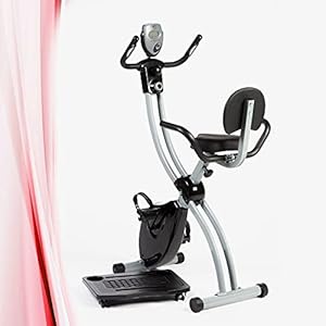 YM X-Bike Cardio Fitness hometrainer, ruimtebesparend, inklapbaar, met PC opbergdoos