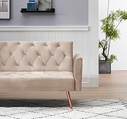 ERYE 3 in 1 Upholstered Futon Sofa Loveseat