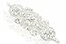 Gorgeous Beaded Bridal Applique Diamante Motif Rhinestone Pearl Wedding Applique