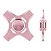 Fidget Spinner High Speed Stainless Steel Finger Spinner Bearing Hand spinners fidget Toy for Adults Kids for Relieving Stress Anxiety ADHD Focus Boredom (4 Leaves Rose Gold)