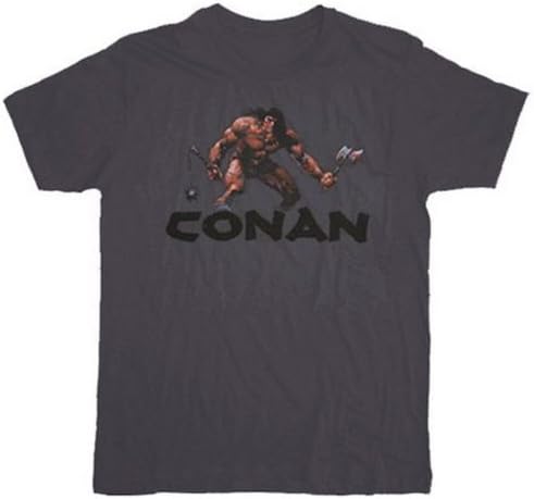 Conan the Barbarian Bring It Charcoal T-shirt Tee