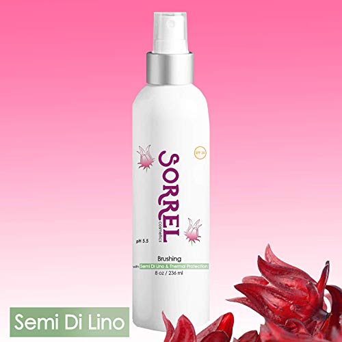 Sorrel Cosmetics 7 Steps Full Kit Keratin Shampoo 8oz, Keratin Conditioner 8oz, Argan Oil Mask 8oz, Keratin Leave in 8oz, Hair Loss Growth Dropper 4oz, Semi Di Lino Brushing 8oz & Argan Serum 2oz