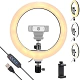 KDD Webcamstandaard cameramontage met telefoonhouder, 61 cm opvouwbare flexibele zwanenhals mobiele telefoonklem en tafelprojectorbevestiging, voor Logitech C922 C930e C920S C920 C615 C960 Brio 4K