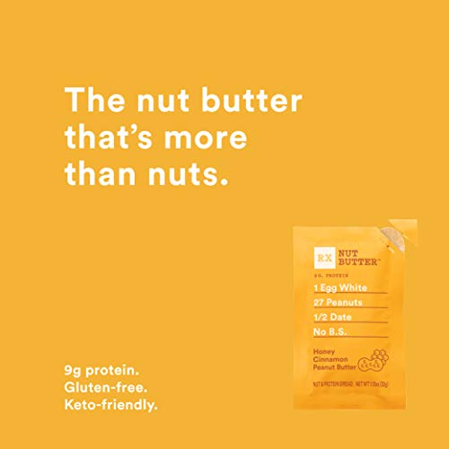 RX Nut Butter Peanut Butter, Honey Cinnamon, Delicious Flavor, 11.3oz Box (10 Count) - Image 5