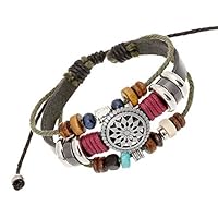 Fiudx Bracelet,Bohemia Wind Beaded Multilayer Hand Woven Bracelet