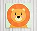Cute Little Animals, Canvas Nursery Wall Art Print, Lion